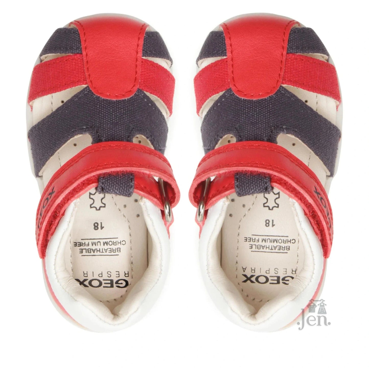 Sandali B Elthan Boy Rosso/Navy