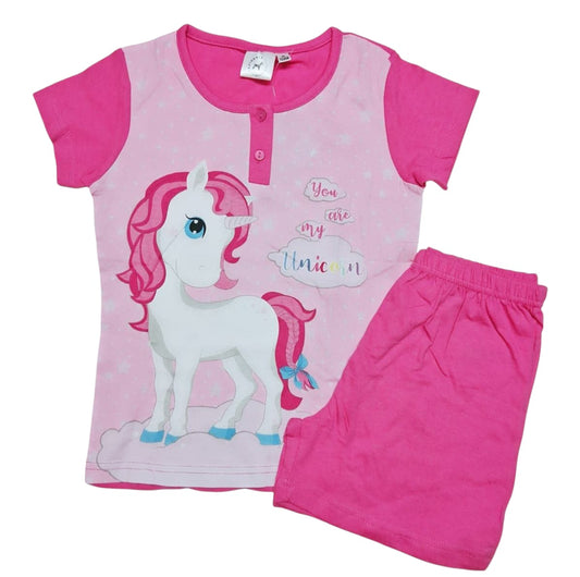 PIGIAMA CORTO UNICORNO